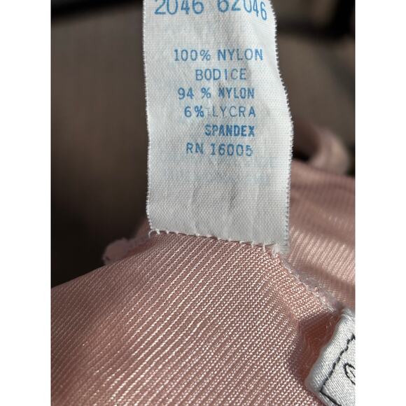 Vintage Baby Pink Lace Slip Maxi Dress 70s Nylon Nightgown Romantic Boudoir - Picture 8 of 13